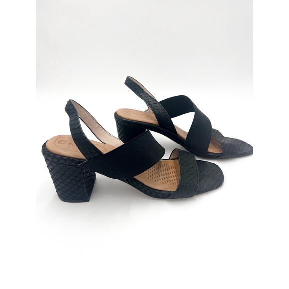 Corso Como Block Heel Black Strappy Sandal Size 8M - Picture 4 of 7